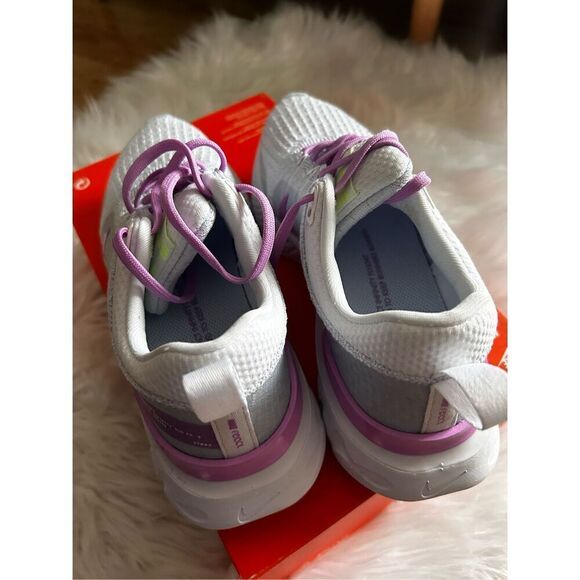 Nike Wmns React Infinity Run FK 3 White Purple Size 7.5 Women Running DZ3016-100 - Picture 3 of 6